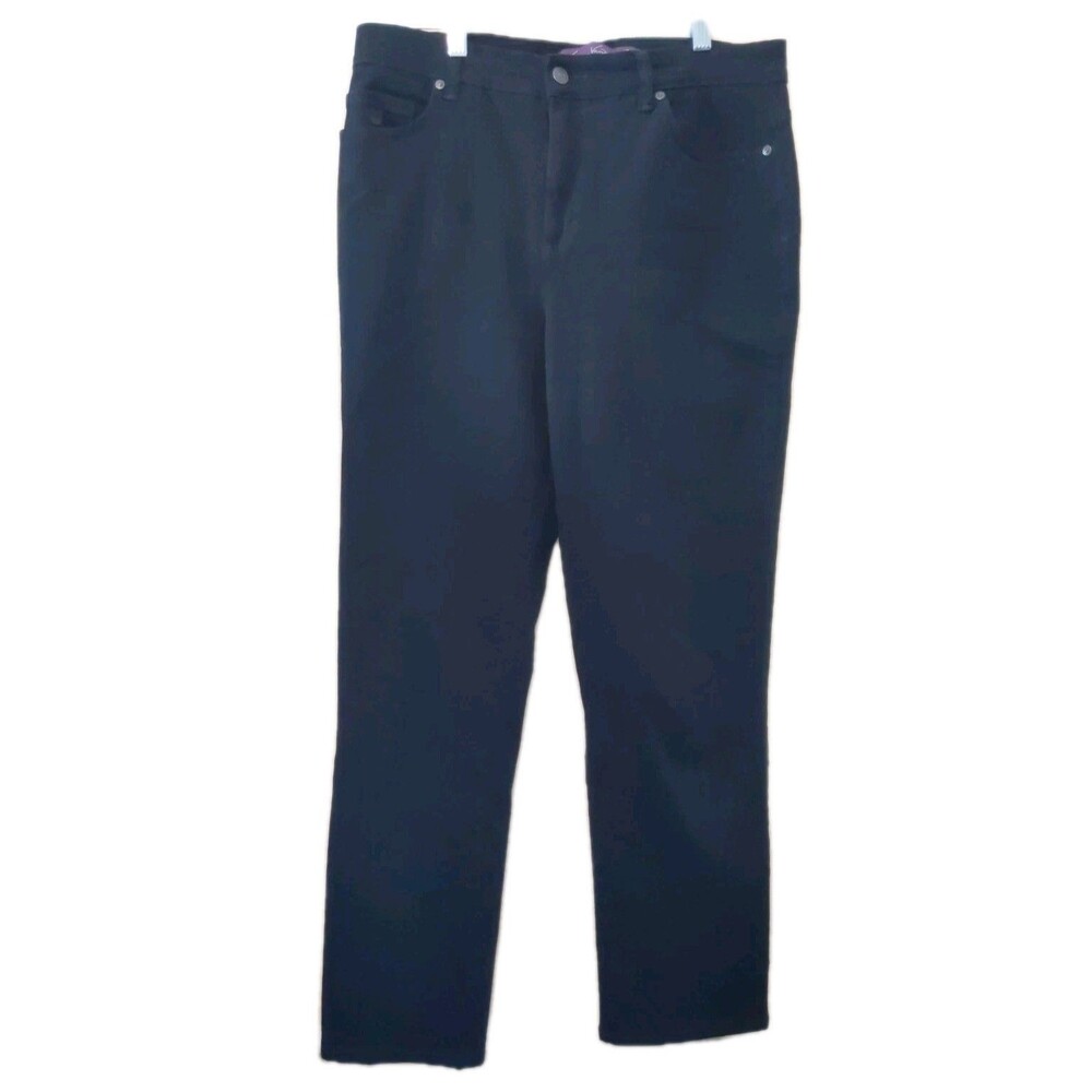 Gloria Vanderbilt Amanda Jeans Black Stretchy 10s